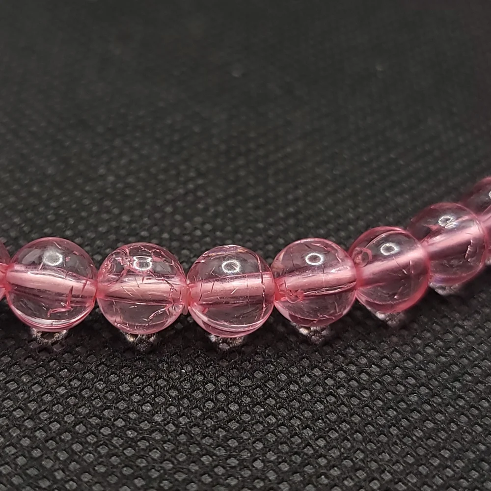 FREE With Purchase Translucent Crackle Bead Stretch Necklace